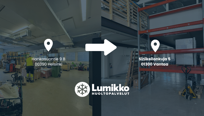 Lumikko Huoltopalvelut at a new address starting June 1, 2025: Sinikellonkuja 5